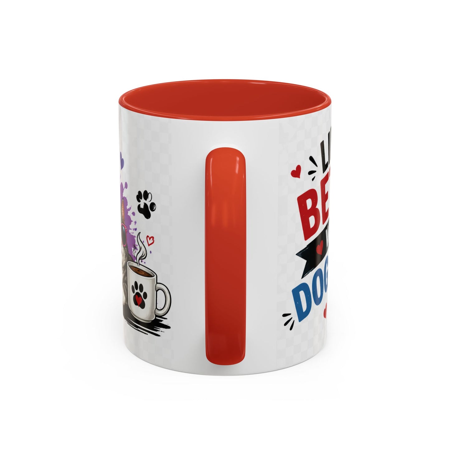 Dog and Cat Coffee Mug — 'This Is My Healer I'm A Cat' Cute Pet Lover Accent Mug (11/15oz)