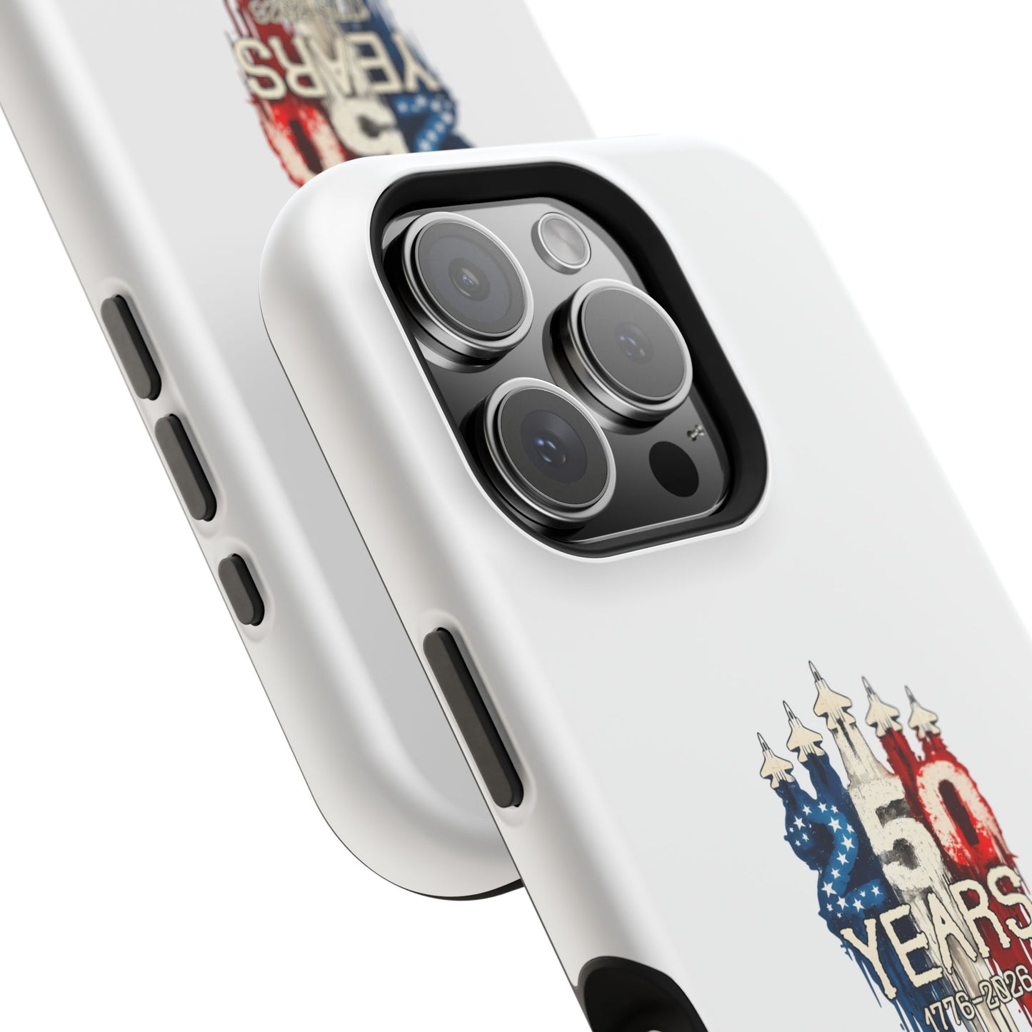 50 Years Patriotic iPhone Case — American Flag Anniversary Magnetic Impact-Resistant Case