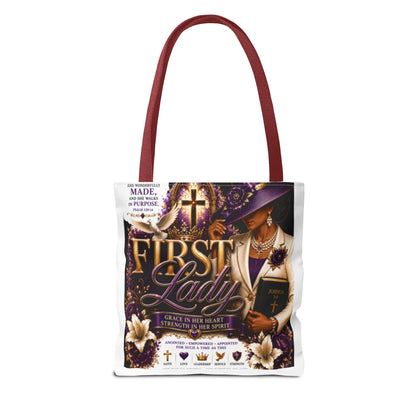 First Lady Christian Tote Bag – Faithful Grace Inspirational Church Purse