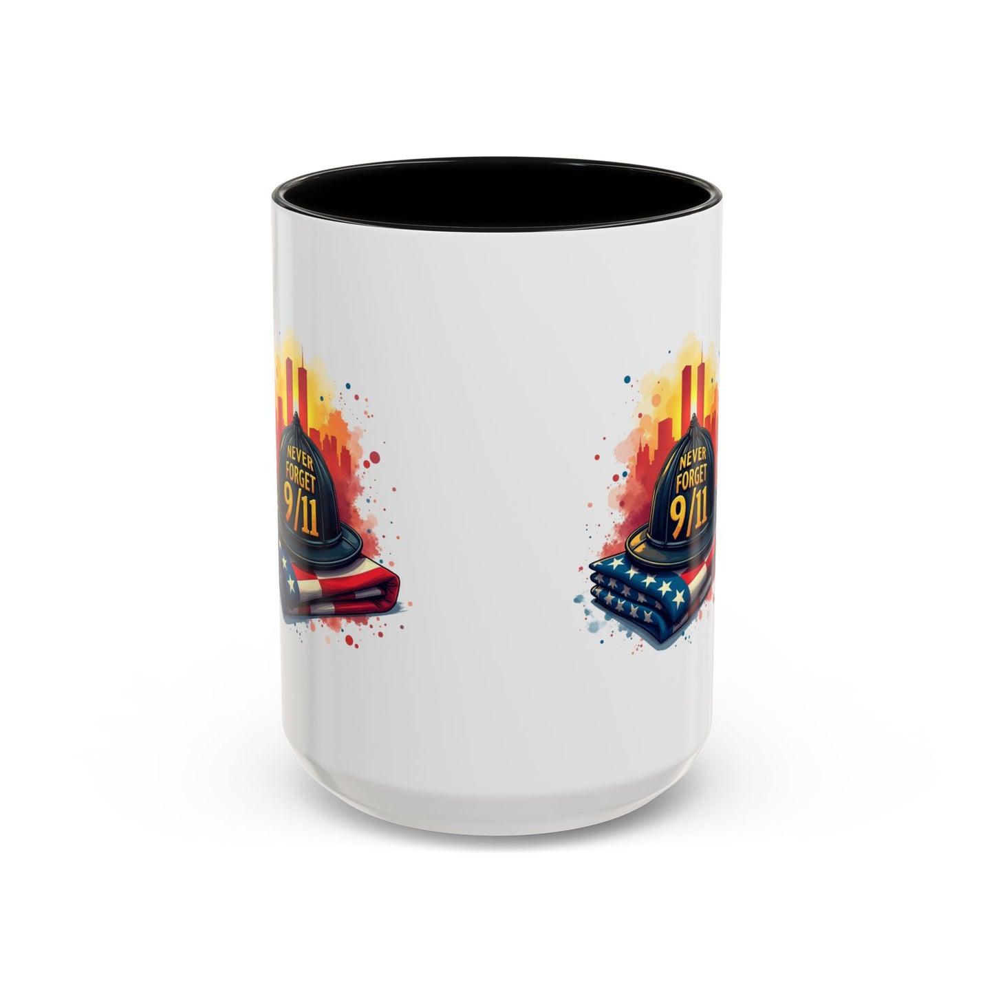 Never Forget 9/11 Memorial Accent Coffee Mug