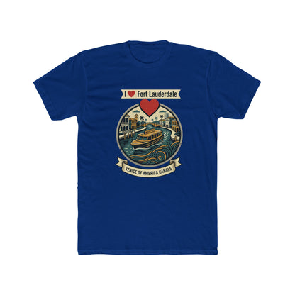 I Heart Fort Lauderdale Canals T‑Shirt — Venice of America Boat Graphic Tee