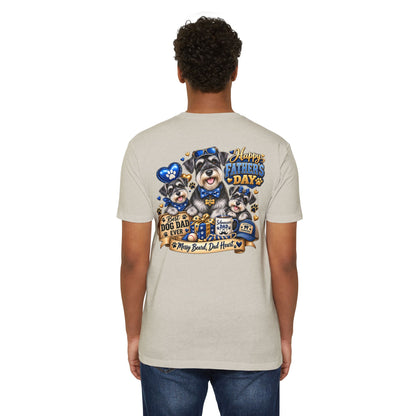 Father's Day Dog Dad T-Shirt – "Best Dog Dad Ever" Paw Print Tee