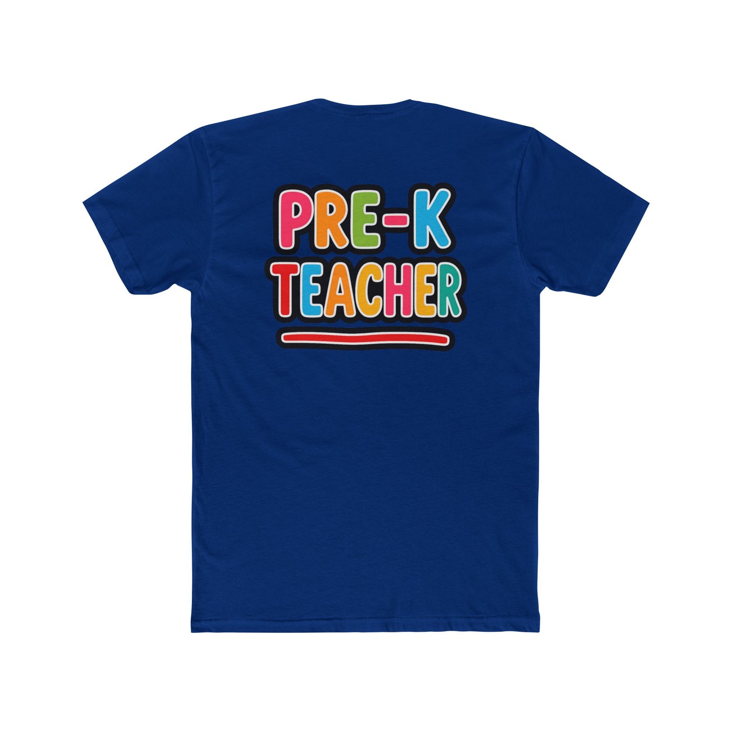 Pre-K Teacher T-Shirt — Colorful Retro Kids Classroom Tee
