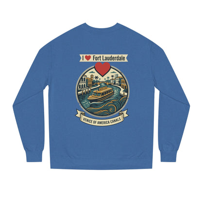 I  Fort Lauderdale Crewneck Sweatshirt — Venice of America Canals Graphic