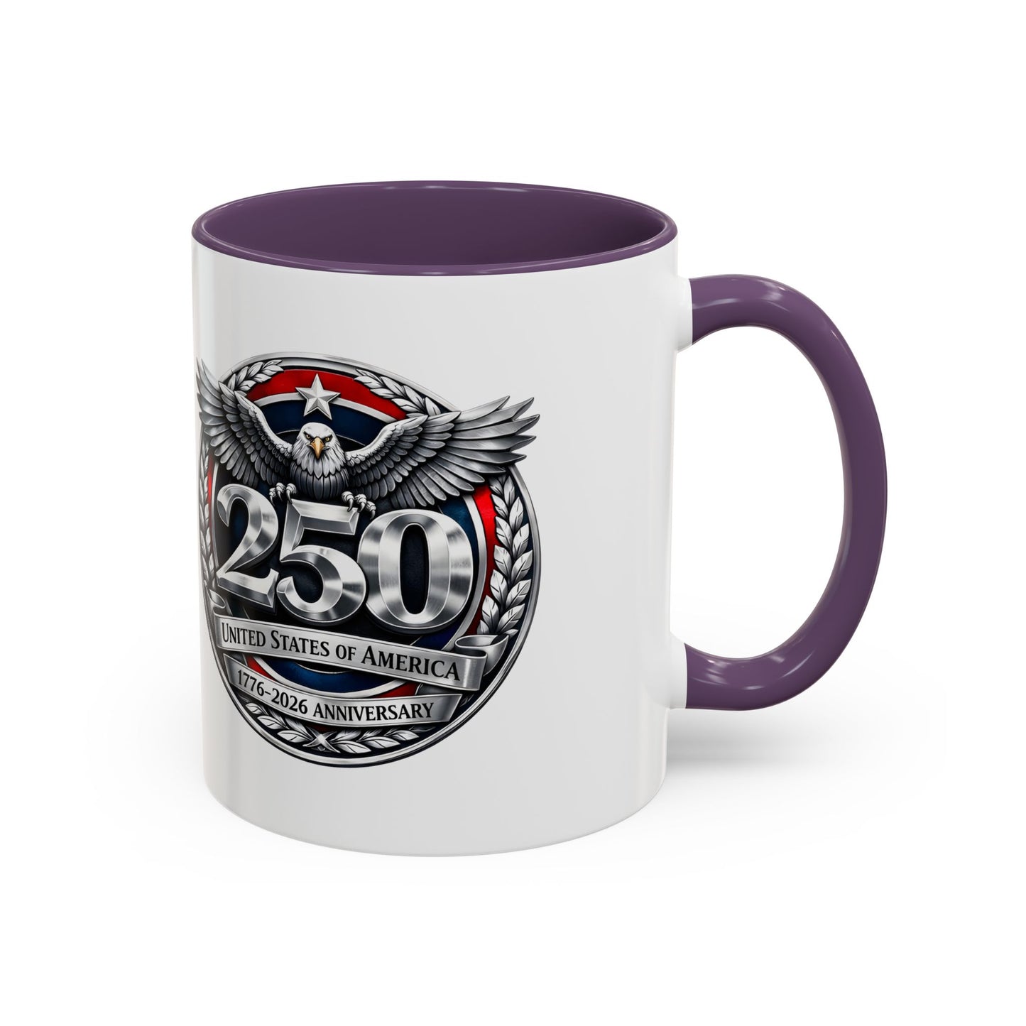250th USA Bicentennial Eagle Coffee Mug — 1776–2026 Anniversary Accent Mug