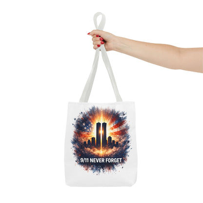 9/11 Never Forget Memorial Tote Bag — Twin Towers Tribute Tote