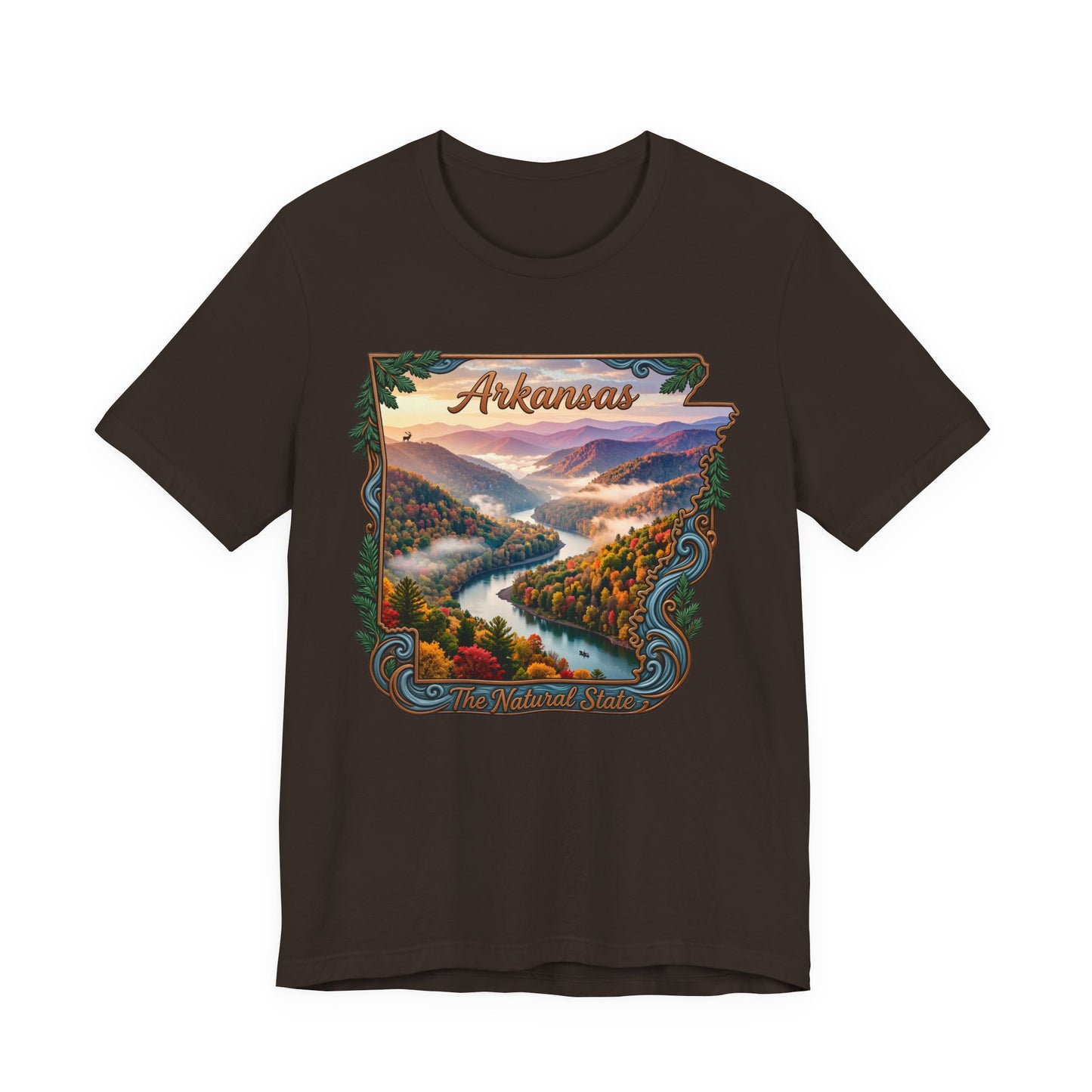 Arkansas Scenic River Tee — The Natural State Retro Landscape T-Shirt