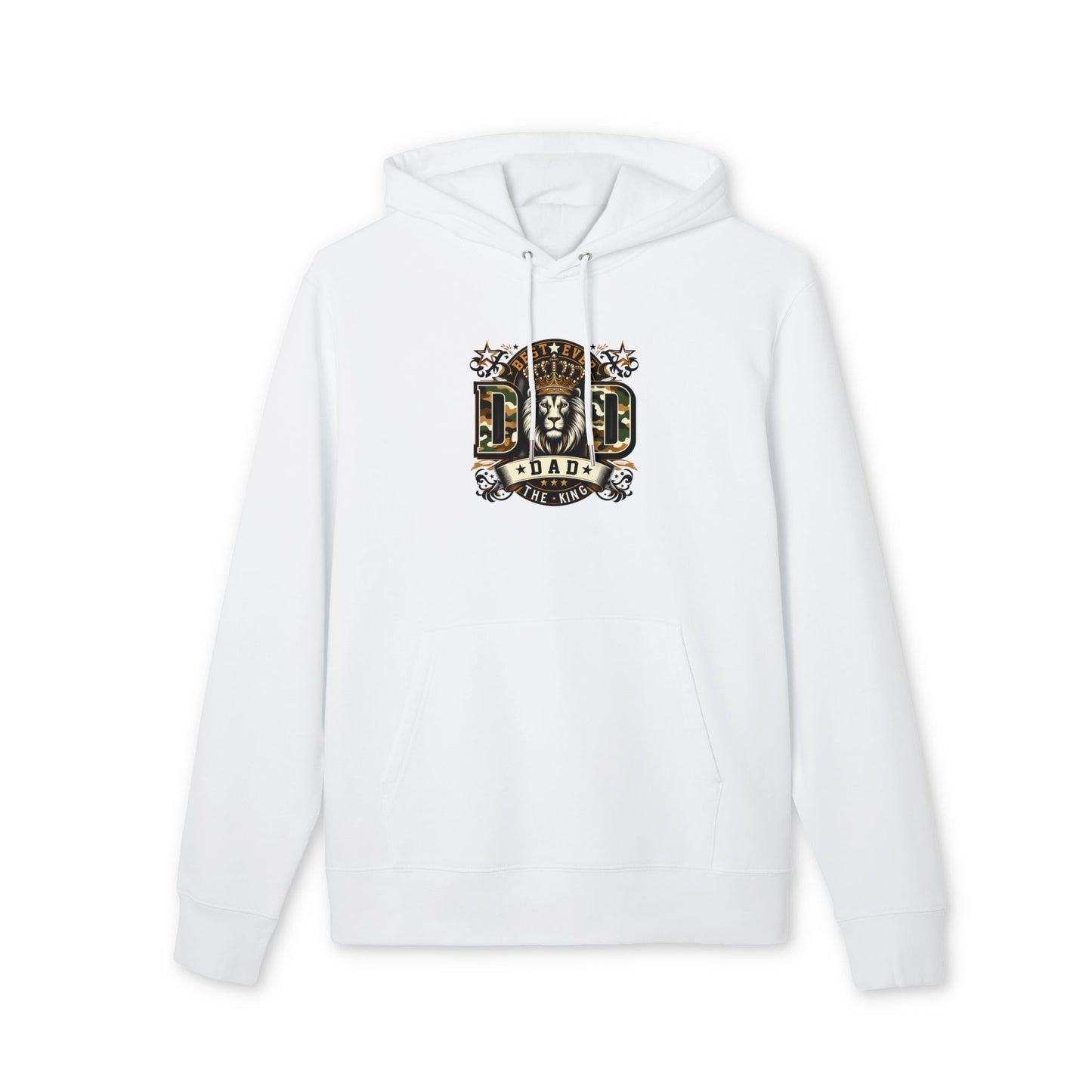 Dad The King Lion Hoodie — Father's Day Vintage Crest Sweatshirt