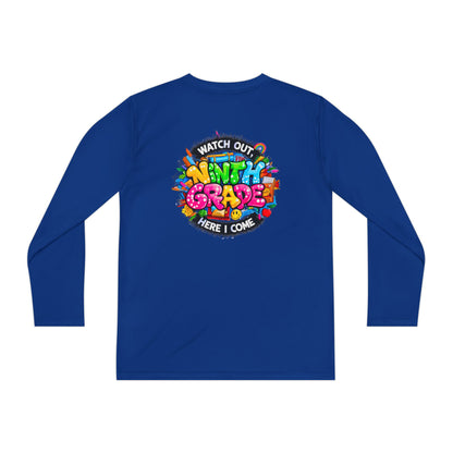Ninth Grade Crewneck Long Sleeve — "Watch Out Ninth Grade Here I Come" Back-to-School Tee
