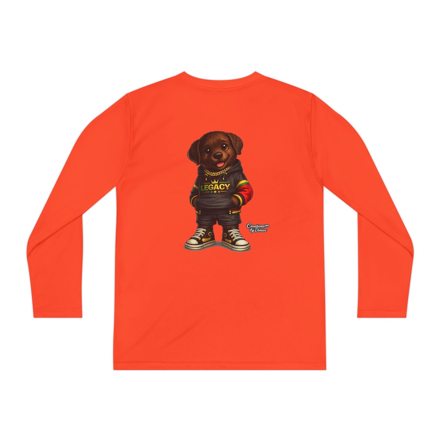 Kids Long Sleeve Tee — "Legacy" Rottweiler Puppy Graphic