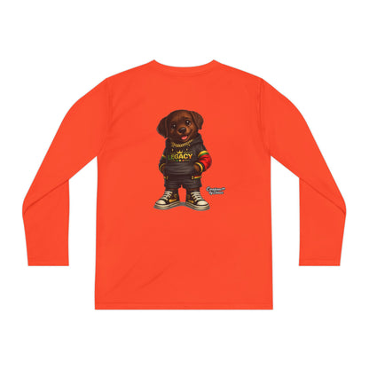 Kids Long Sleeve Tee — "Legacy" Rottweiler Puppy Graphic