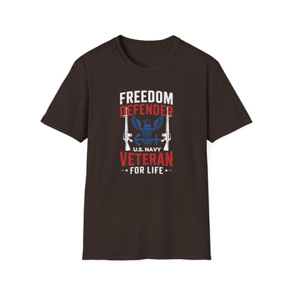Freedom Defender Veteran U.S. Navy For Life T‑Shirt