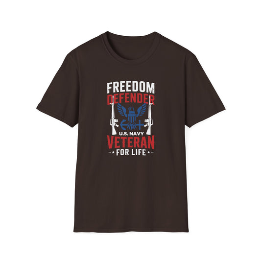 Freedom Defender Veteran U.S. Navy For Life T‑Shirt