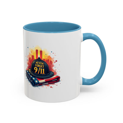 Never Forget 9/11 Memorial Accent Coffee Mug