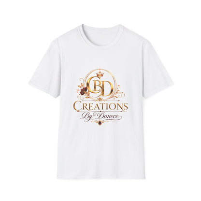 Creations By Denece Logo T-Shirt — Elegant Gold Monogram Tee