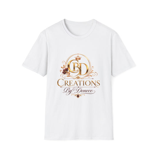 Creations By Denece Logo T-Shirt — Elegant Gold Monogram Tee
