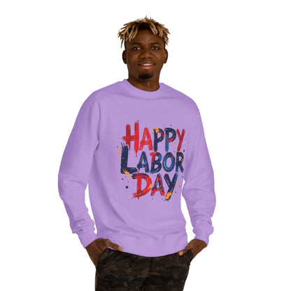 Happy Labor Day Crewneck Sweatshirt – Patriotic Holiday Pullover