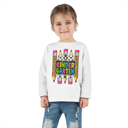 Kindergarten Pencils Toddler Long Sleeve Tee