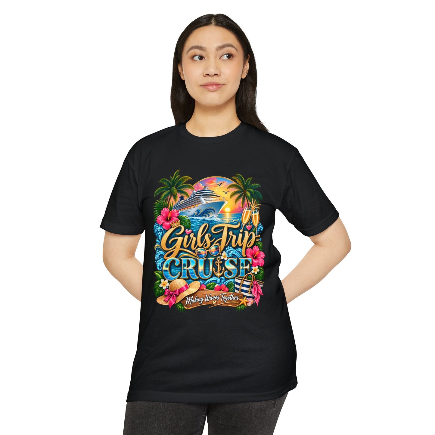 Girls Trip Cruise T-Shirt — Tropical Vacation Graphic Tee