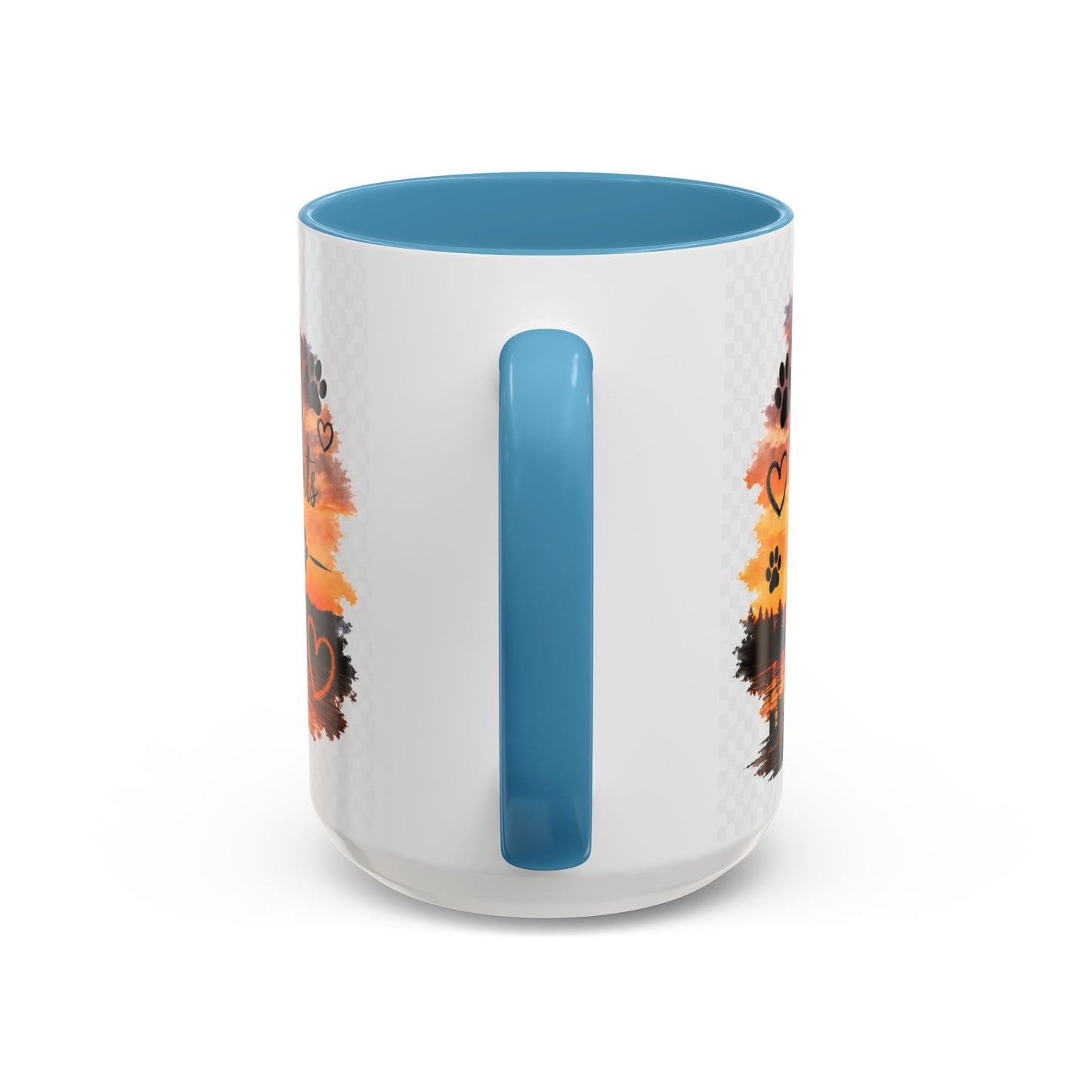 Dog Lover Coffee Mug - "A True Friend Leaves Paw Prints on Your Heart" Accent Mug (11/15oz)