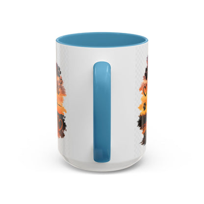 Dog Lover Coffee Mug - "A True Friend Leaves Paw Prints on Your Heart" Accent Mug (11/15oz)