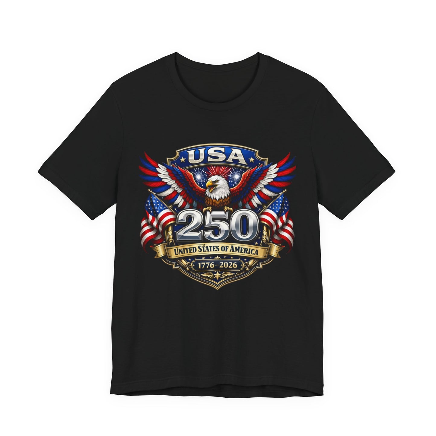 USA 250th Eagle T-Shirt — 1776–2026 Patriotic American Independence Tee