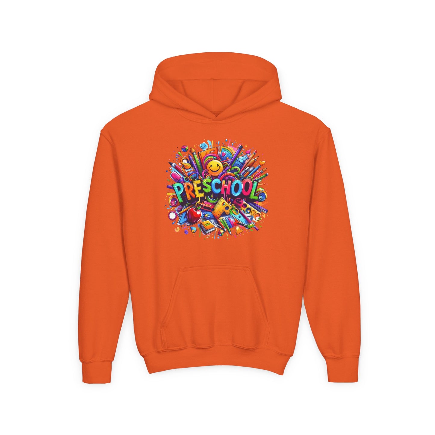 Preschool Kids Hoodie — Colorful Back-to-School Preschool Design