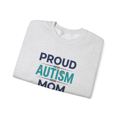 Proud Autism Mom Crewneck Sweatshirt