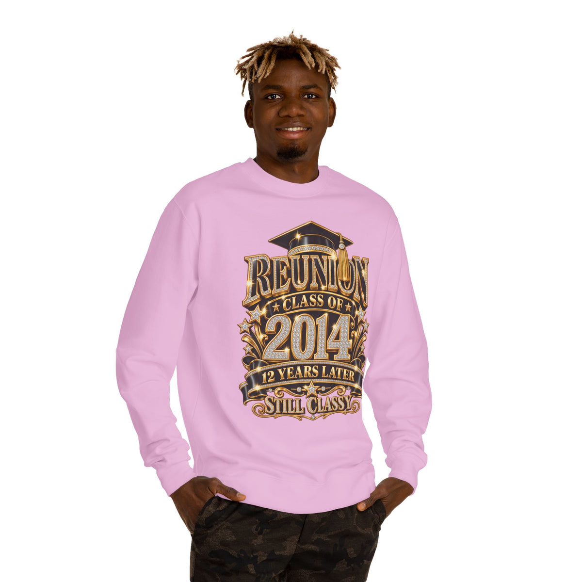 Class of 2014 Reunion Sweatshirt — "12 Years Later Still Classy" Graduation Reunion Crewneck