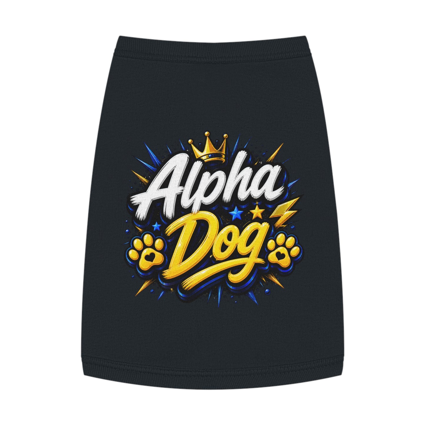 Alpha Dog Pet Tank Top — Bold Graphic Dog Shirt