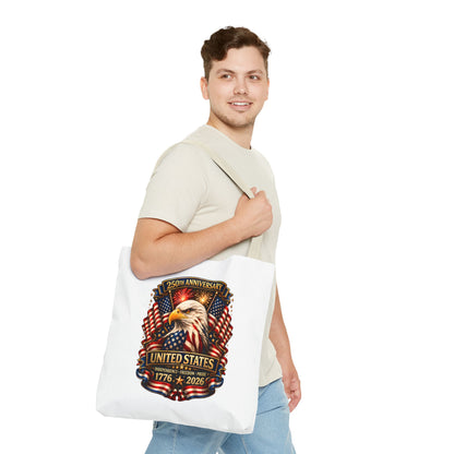 250th Anniversary United States Eagle Tote Bag — 1776–2026 Patriotic Cotton Tote