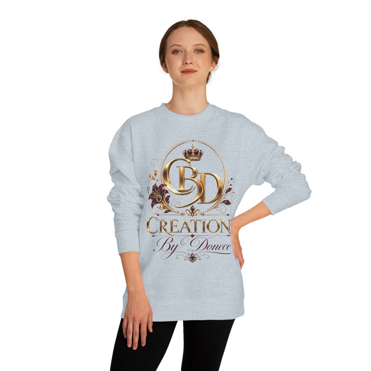 Crewneck Sweatshirt — Creations By Donece Gold Logo Crewneck