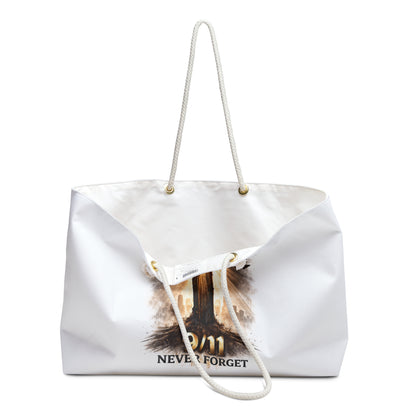 9/11 Never Forget Weekender Bag - Memorial Cross Travel Tote