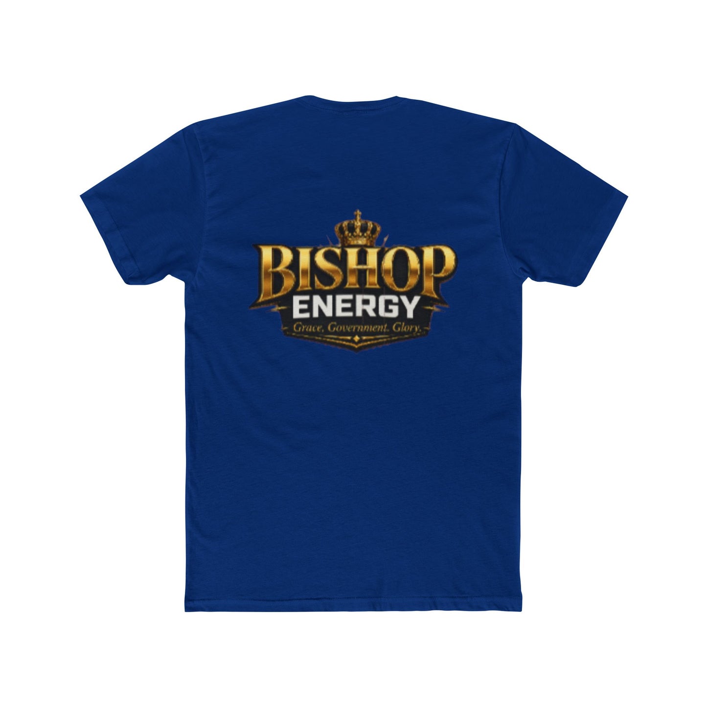 Bishop Energy Graphic Tee — Bold Gold Crown Logo T-Shirt