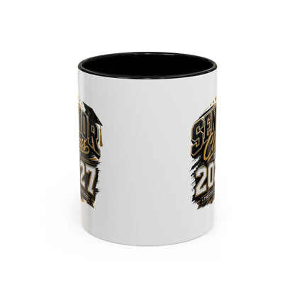Senior Class of 2027 Accent Coffee Mug — Graduation Gift