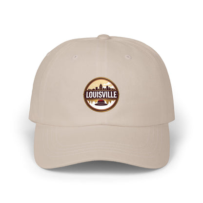 Louisville Skyline Dad Cap — Vintage Round Logo Embroidered Hat