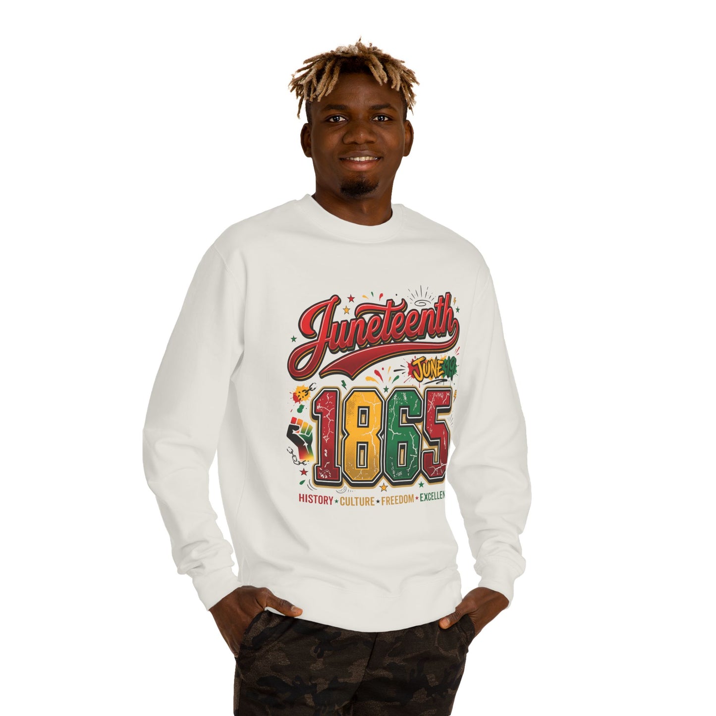 Juneteenth 1865 Crewneck Sweatshirt — History • Culture • Freedom