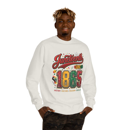 Juneteenth 1865 Crewneck Sweatshirt — History • Culture • Freedom