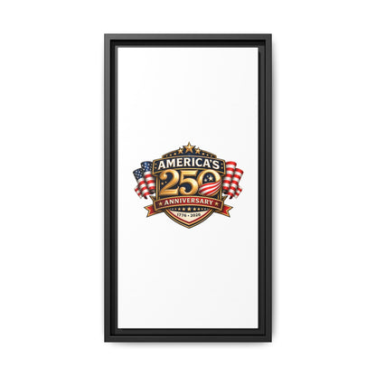 America's 250th Anniversary Framed Matte Canvas - 1776–2026 Patriotic Wall Art
