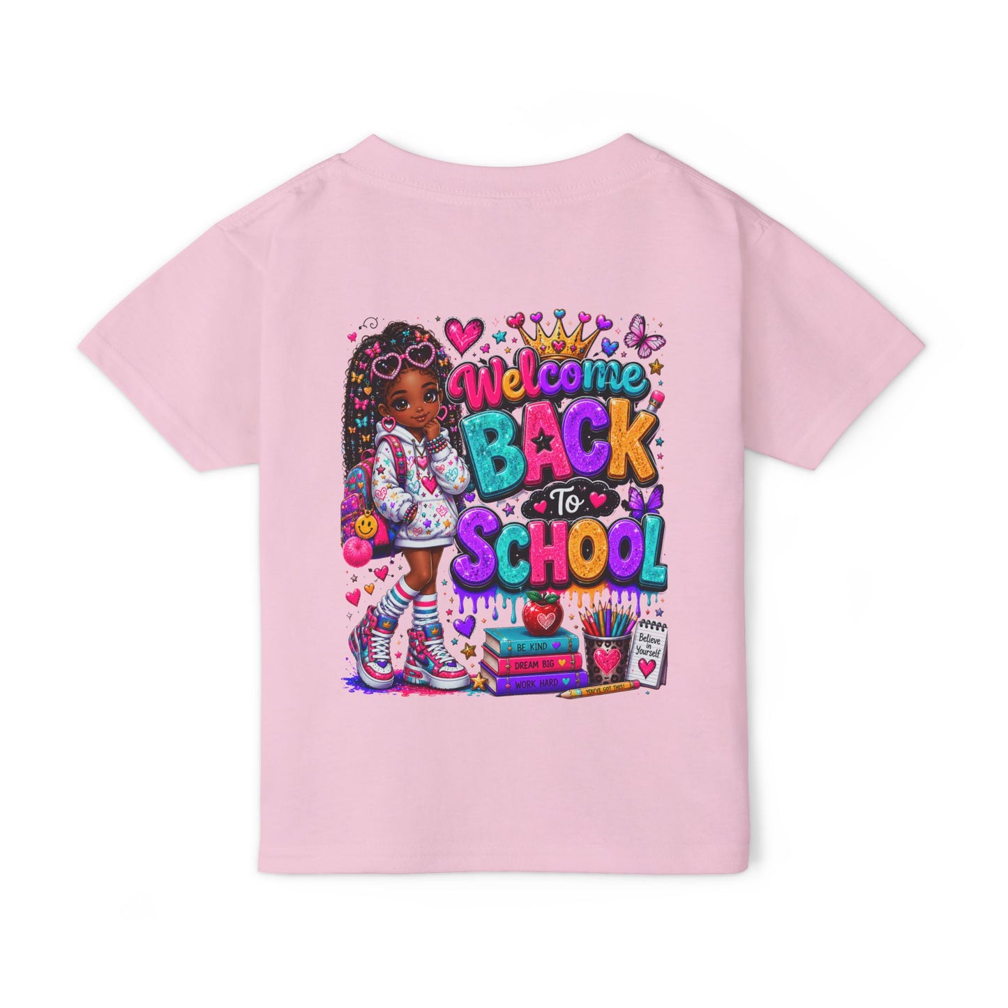Back to School Toddler T-Shirt — Colorful "Welcome Back to School" Graphic