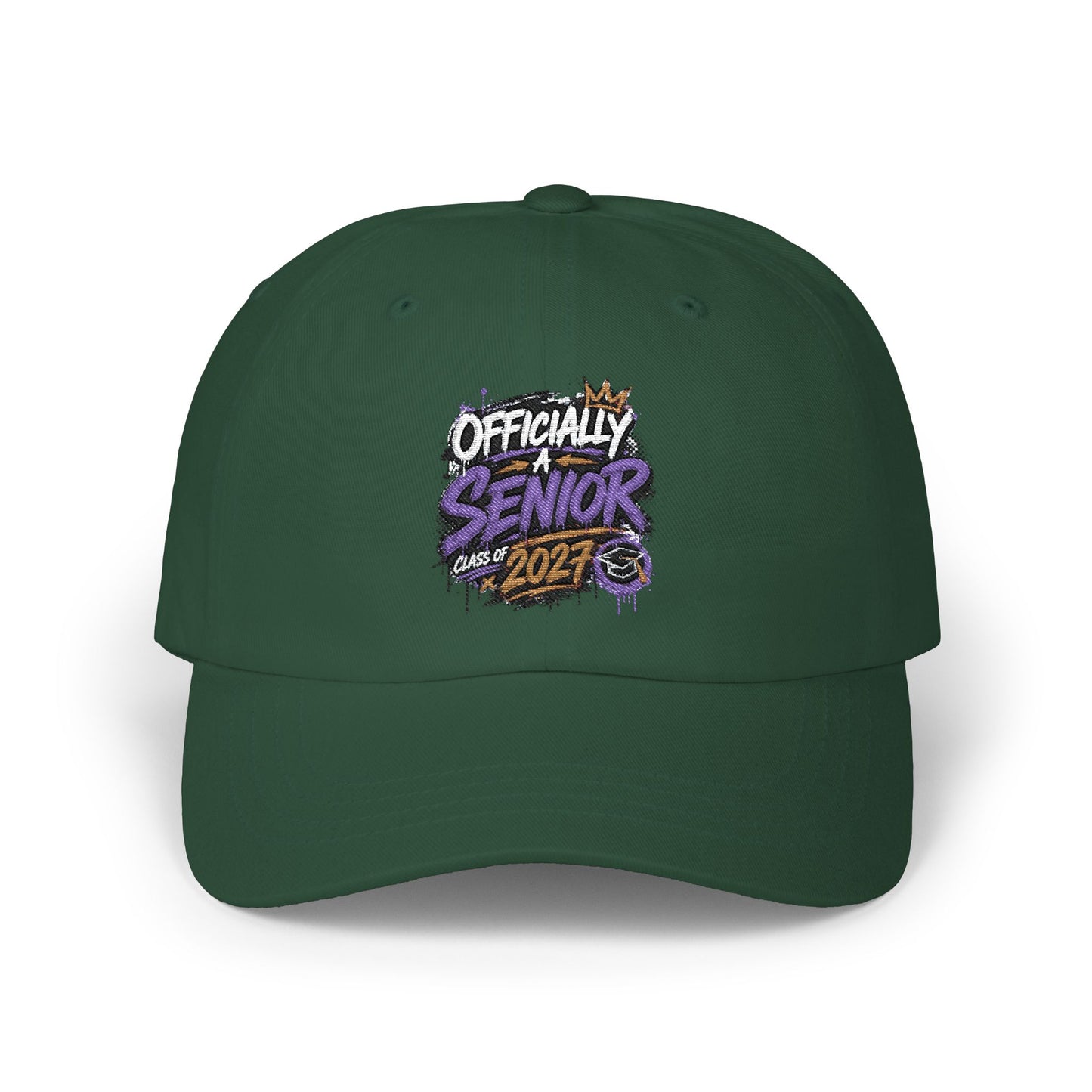 Senior 2025 Dad Cap - "Officially Senior" Graduation Baseball Hat