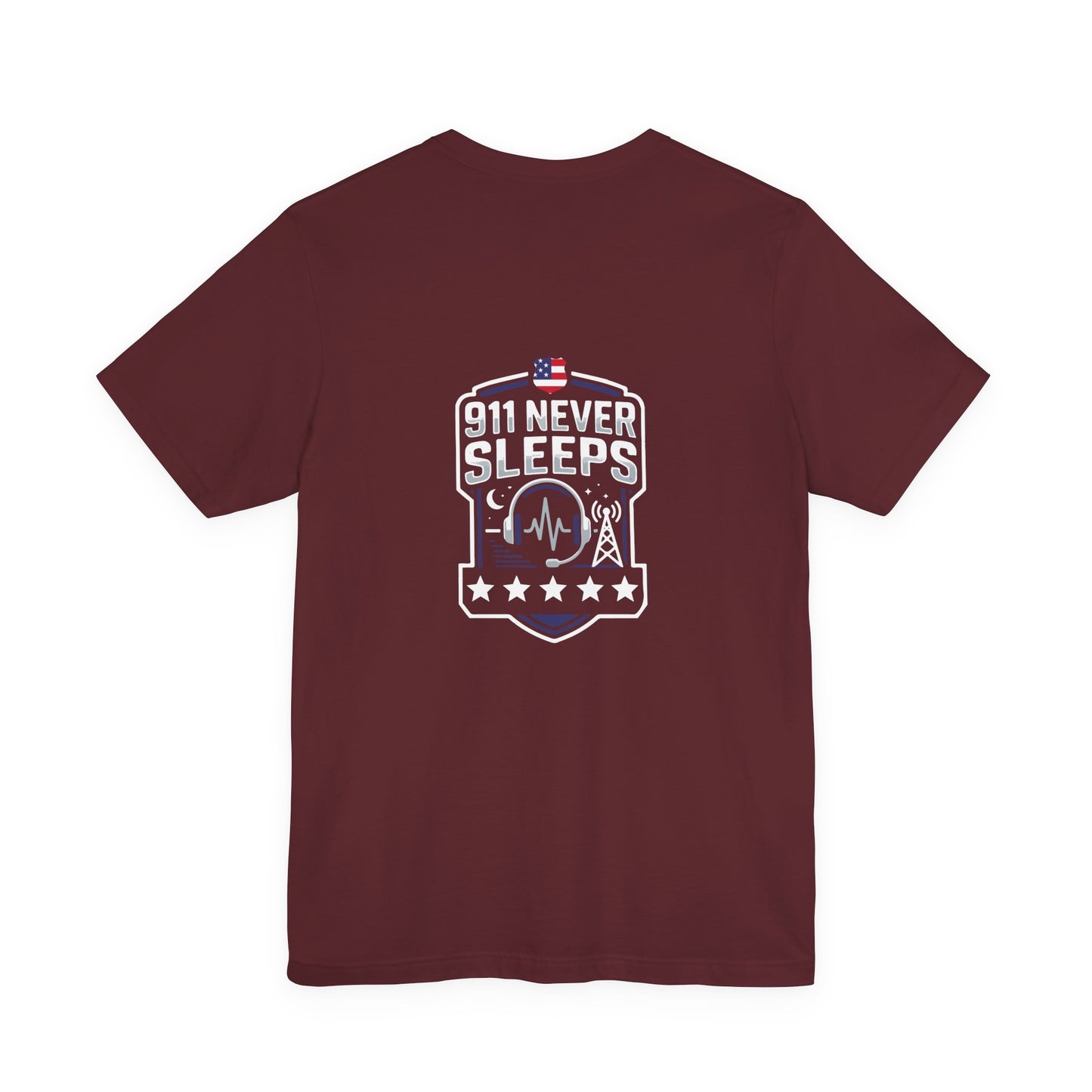 911 Never Sleeps T‑Shirt — Emergency Responder Tribute Tee