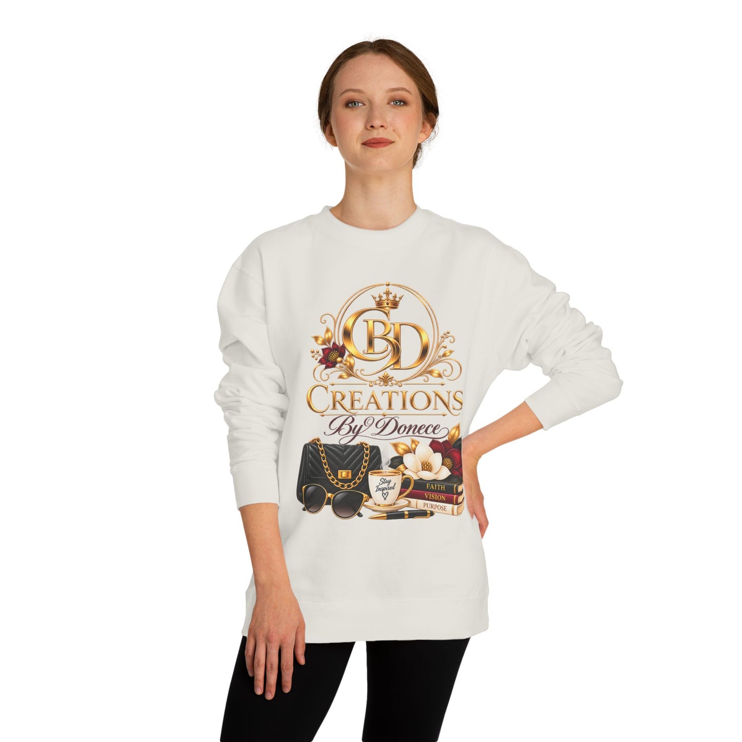 Crewneck Sweatshirt — Creations By Donece Luxury Logo Graphic