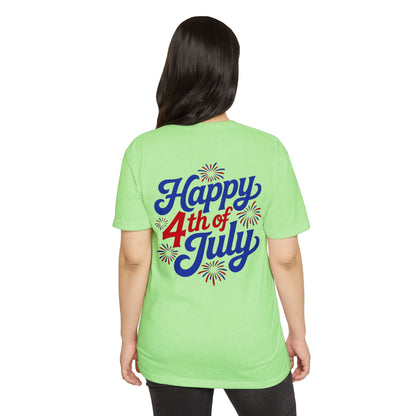 Happy 4th of July T-Shirt — Retro Fireworks Independence Day Tee