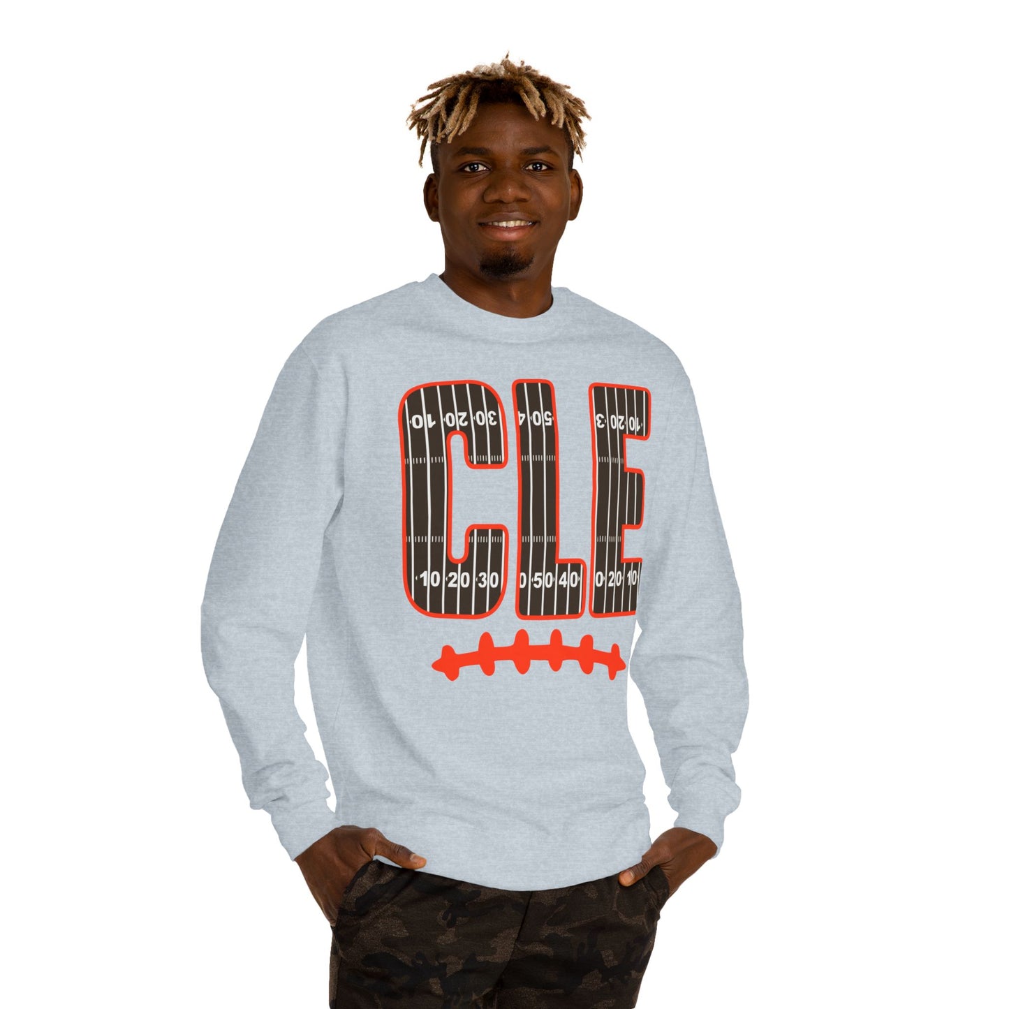 CLE Football Field Crewneck Sweatshirt