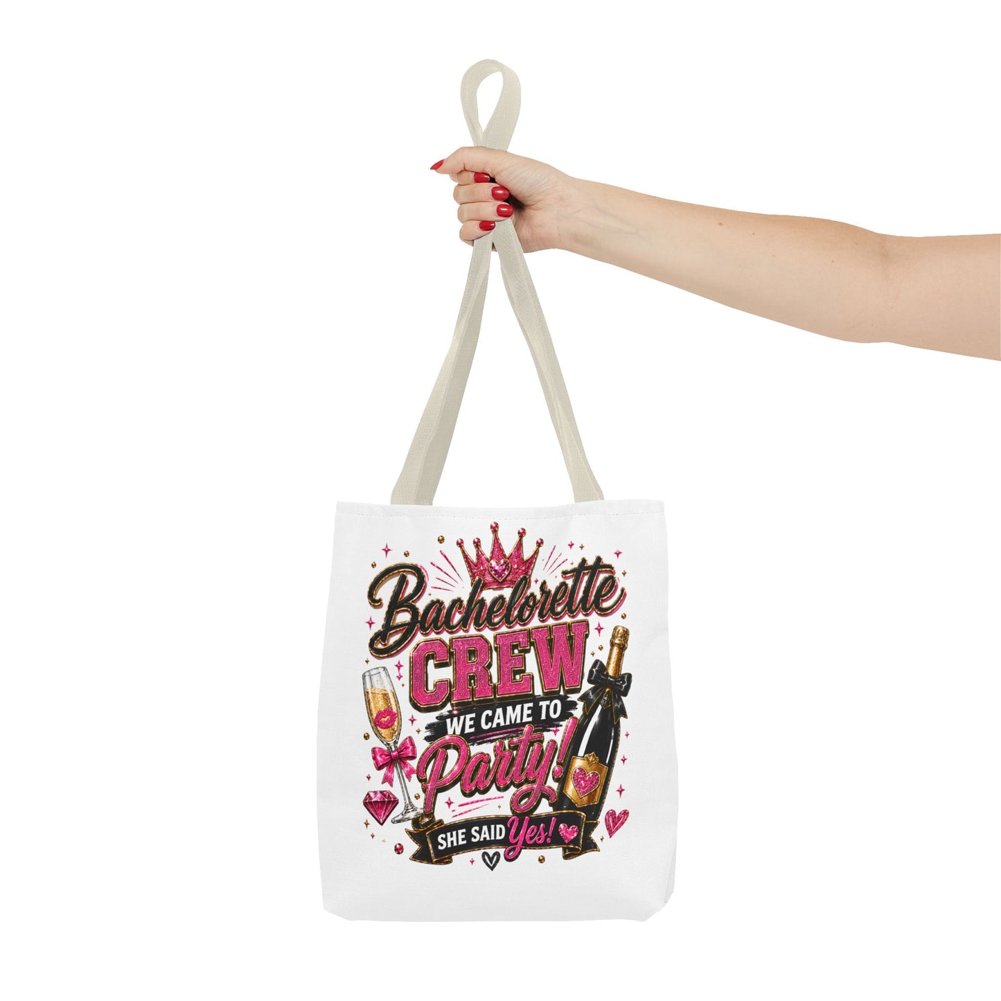 Bachelorette Crew Party Tote Bag — 'We Came to Party' Bridal Shower Gift