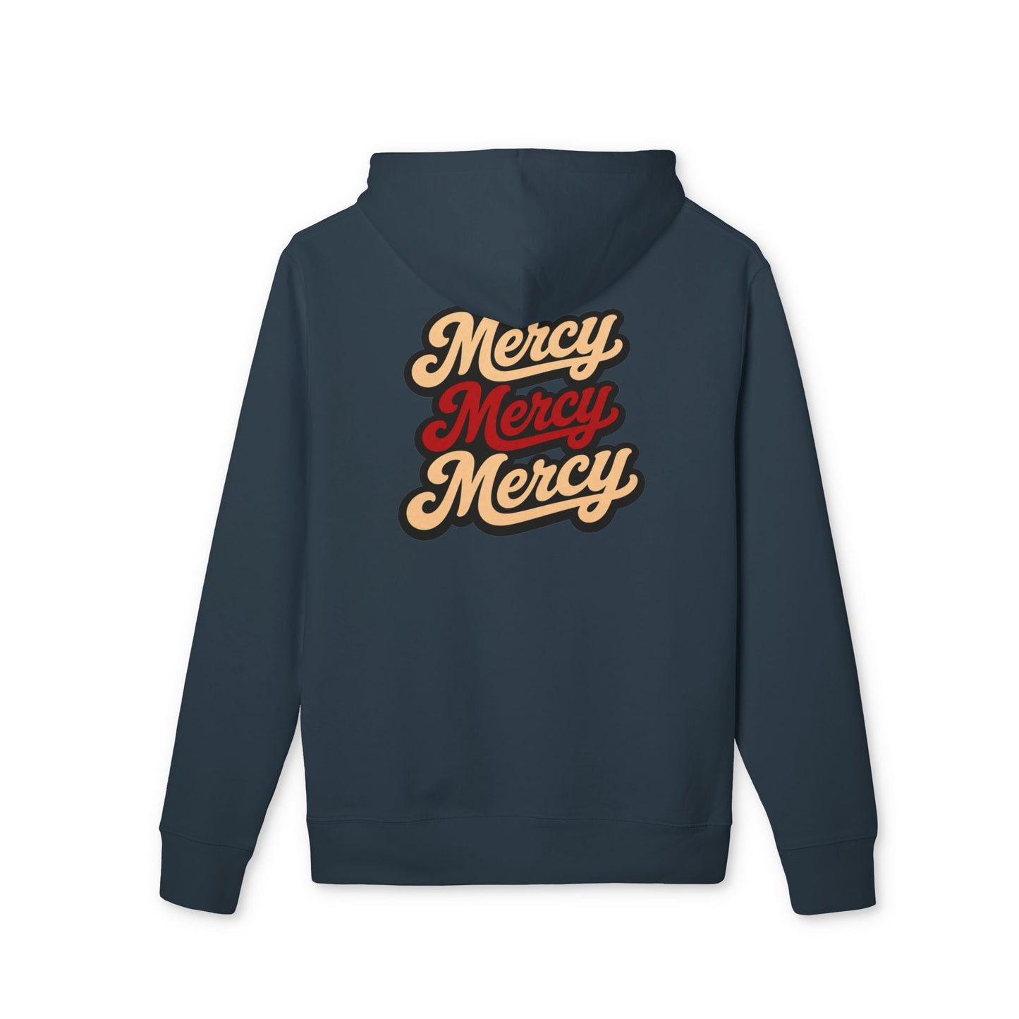 Mercy Mercy Mercy Hoodie — Retro Script Graphic Pullover