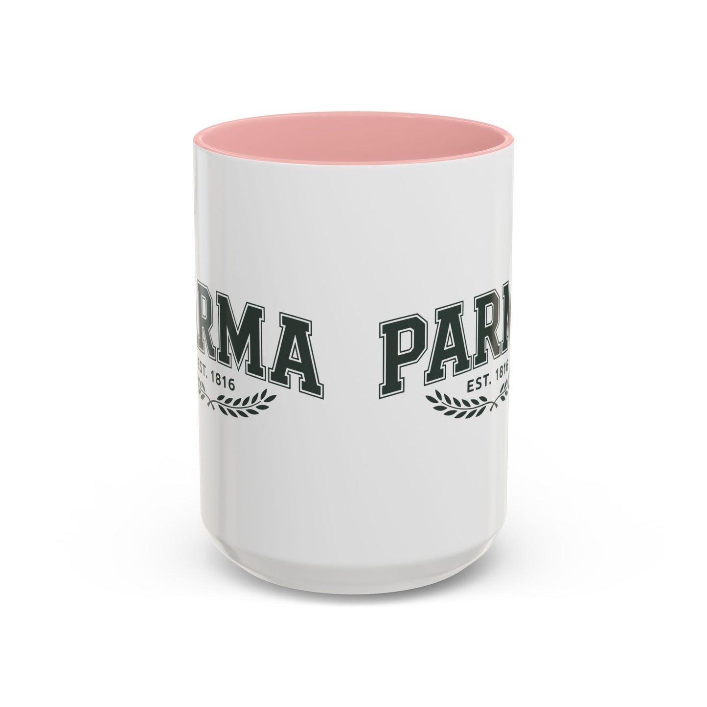Parma Established 1816 Accent Coffee Mug — Vintage Collegiate Ceramic Coffee Cup