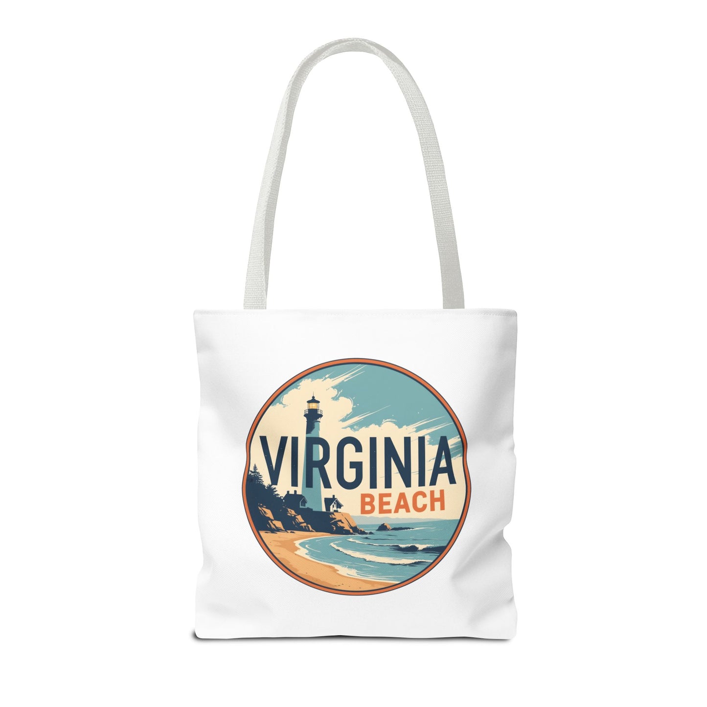 Virginia Beach Vintage Lighthouse Tote Bag