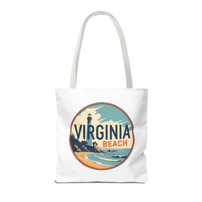 Virginia Beach Vintage Lighthouse Tote Bag